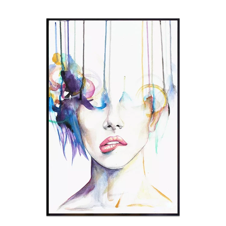 Home goods art famous modern abstract watercolor paintings giclee printers sale