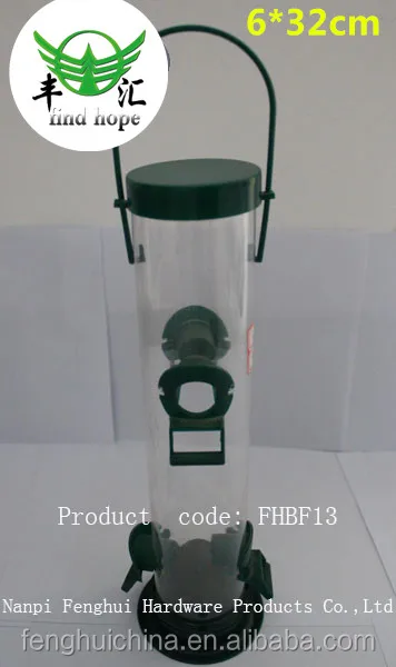 
plastic peanut / seed bird feeder 