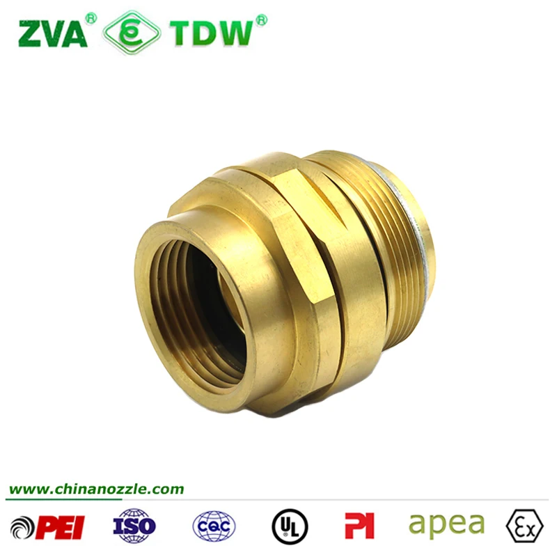 Brass Nozzle Swivel Joint Diesel Hose Coupling Fitting for ZVA 25 Automatic Fuel Nozzle