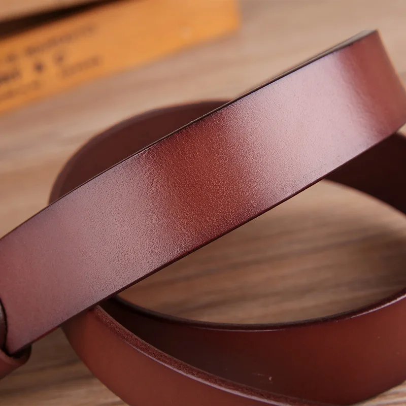 2.8cm width solid brass single prong pin buckle soft high quality unisex 100% italian genuine leather belt for girls