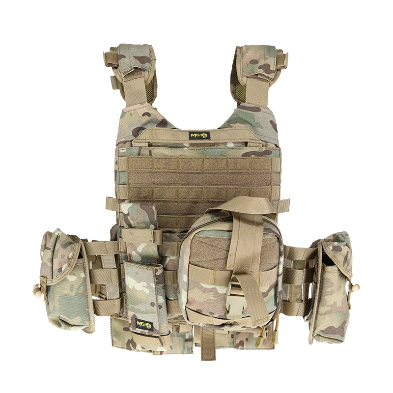 
KMS 600D/900D Bulletproof Military Vest Army Body Armor Molle System Tactical Camouflage Bullet Proof Vest 