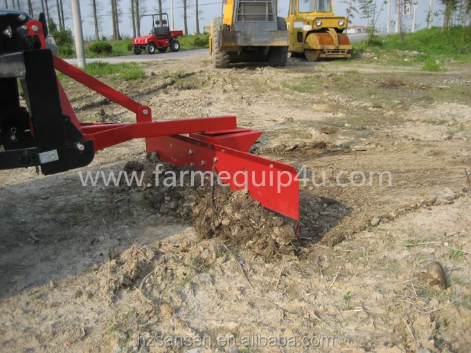 Tractor mounted three point hitch grader blade with CE; tractor rear pusher blade