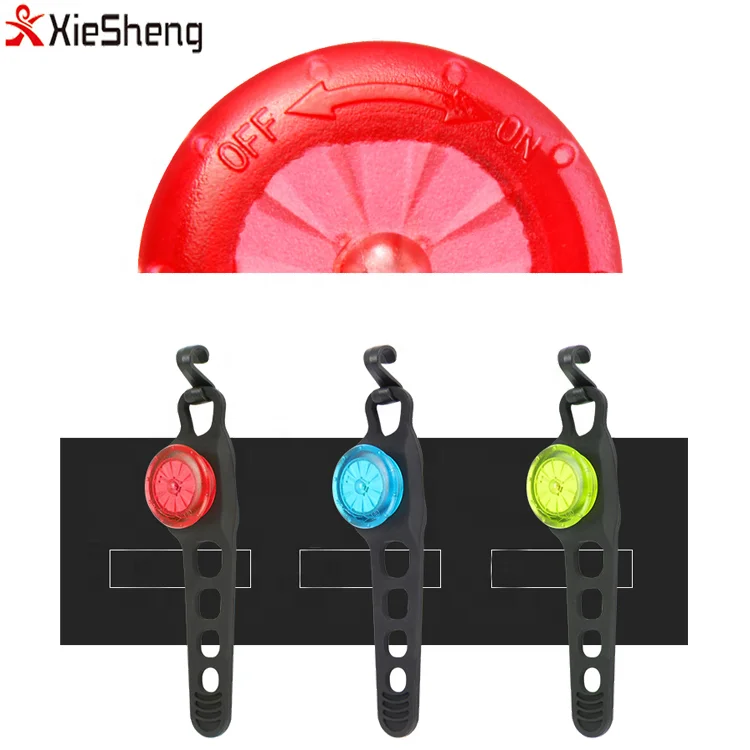 Waterproof bike rear light IPX6 CR2032 bicycle taillights led mountain bike riding mini warning led tail light
