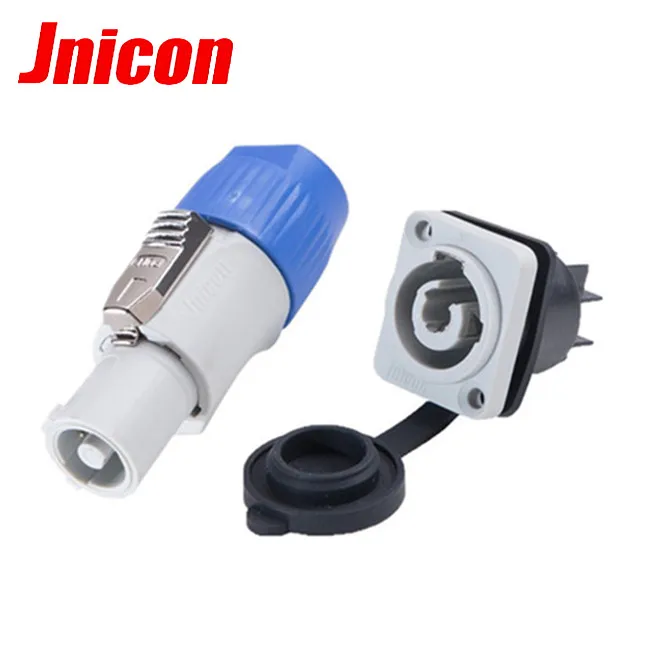Jnicon waterproof circular 3pin IP44 portable power male and female connector