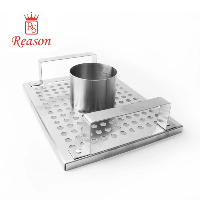 Beer Can 430 Stainless Steel Chicken Rack BBQ Roasting Holder With Canister For Roasting Grilling Poultry