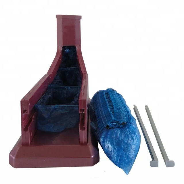 Disposable cpe and non woven shoe cover machine