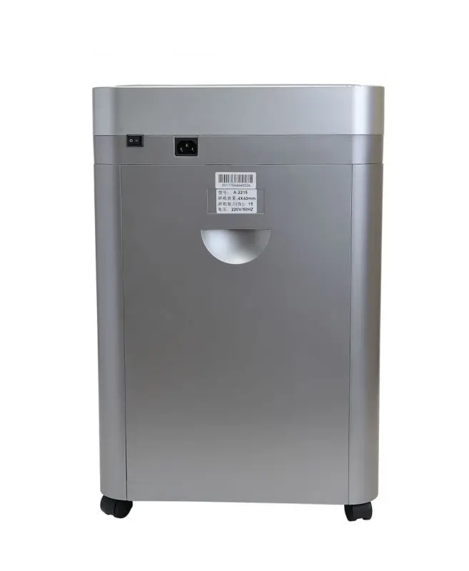 Paper shredder  2x15mm 10 sheets security level P-5