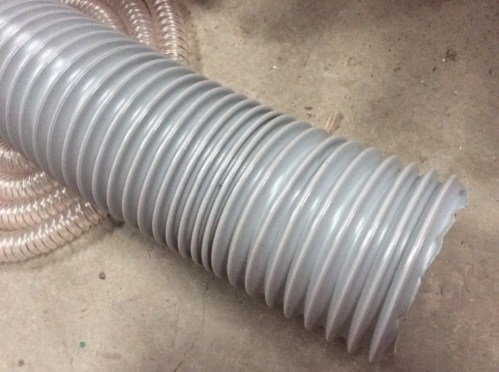 Pu гладкая стена пластиковый спиральный всасывающий шланг полиуретановая воздушная труба