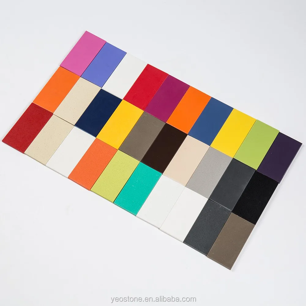 
Different Designs Crystal Artificial Quartz Stone Color 