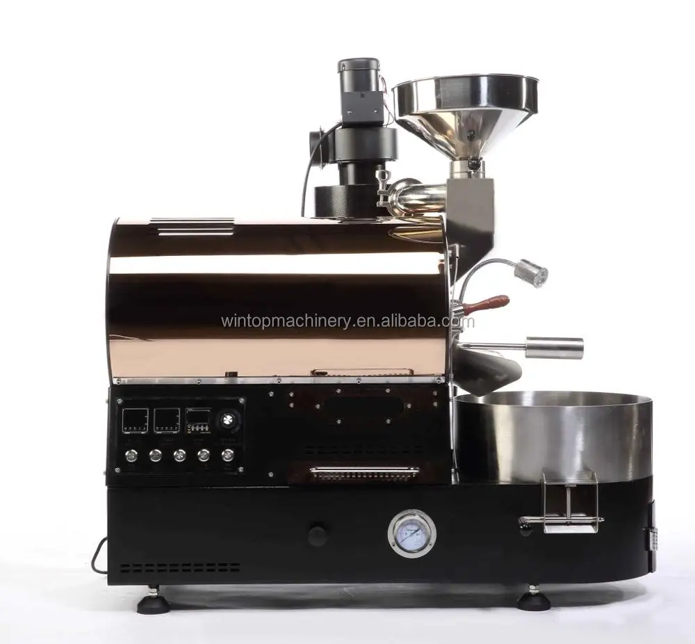 Wintop Roasting Machine Coffee  220V Stainless Steel 1kg Coffee Roaster Gas Commercial Coffee Roasters with Great Price