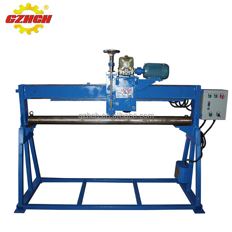 HVAC vertical round duct seam closing machine, round pipe seam locking machine