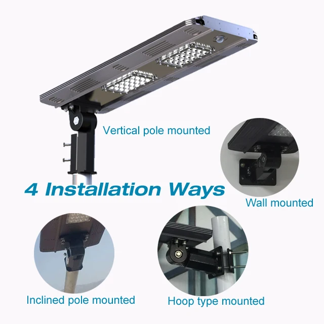 Aluminum alloy compact design all in one solar led street light with PIR motion sensor