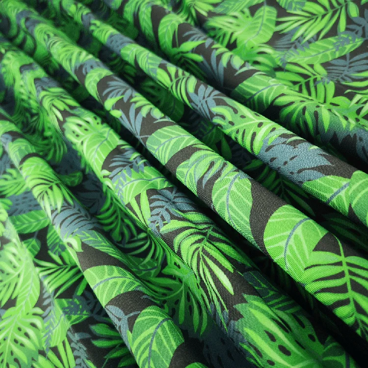 Single Jersey  Printed 100 Polyester Non Woven Swim Trunk Fabric