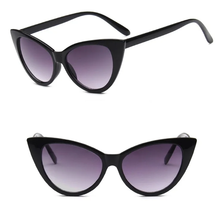 Cheap Fashion Retro Big Cat Eye Frame uv400 Protection Lens for Women Sunglasses