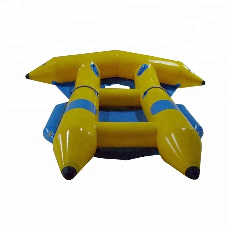 2 Rider Inflatable Fly Fish Towable Banana Boat Tube For Beach Games