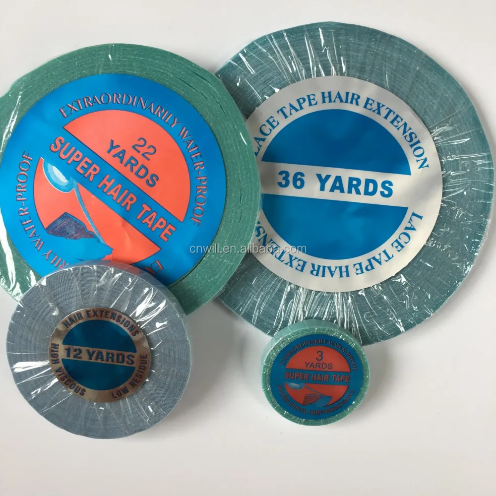 0.8cm 22 yard Lace Front Supper Hair Tape Blue Double Sided Tape For Hair Extension /Toupee/Lace Wig High Quality