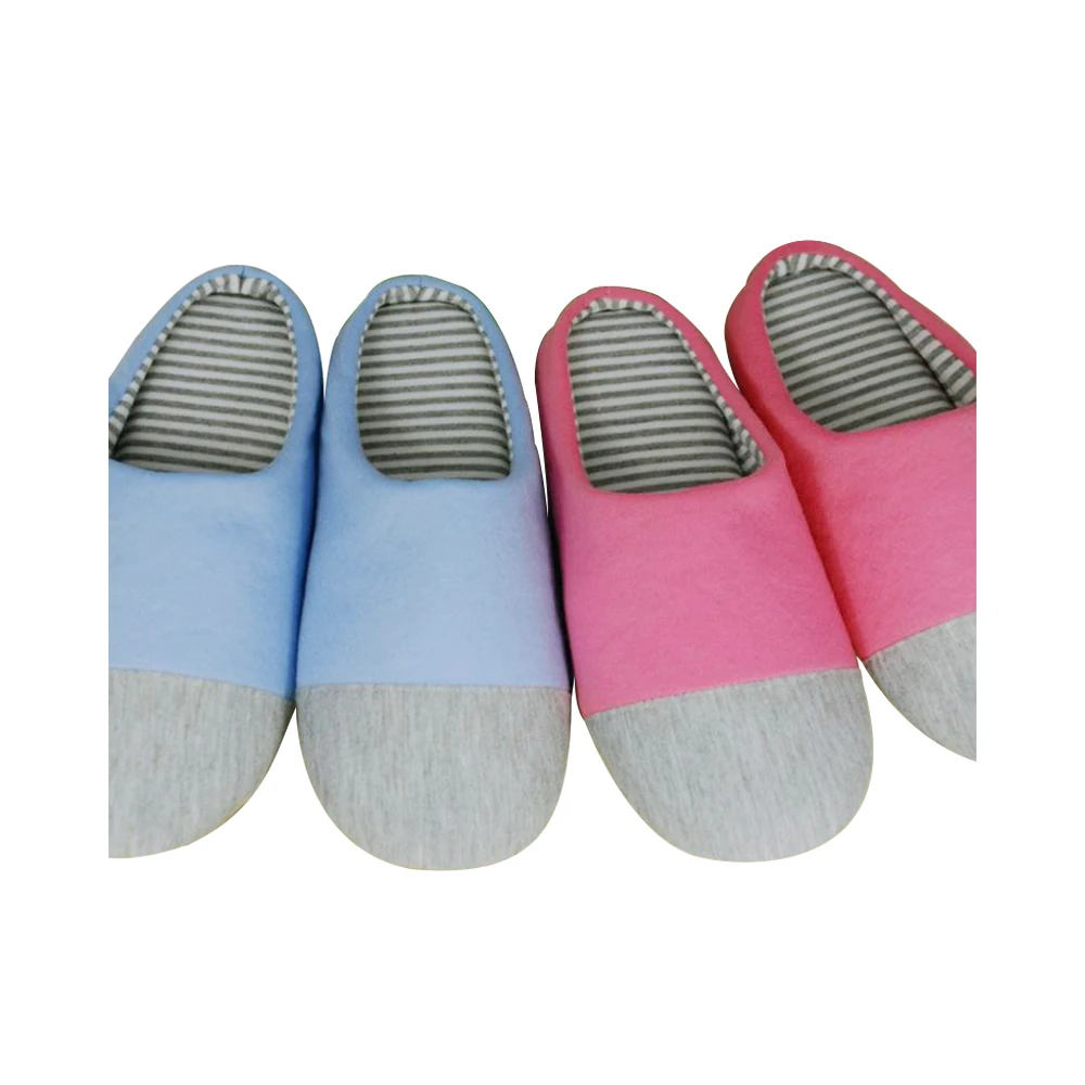 Wood floor bottom mute men and women slip warm couple cotton slippers