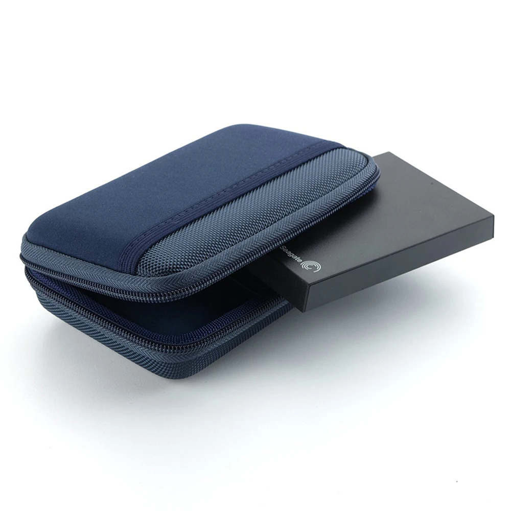 Hot sale portable carrying storage cable EVA HDD hard disk case with elastic