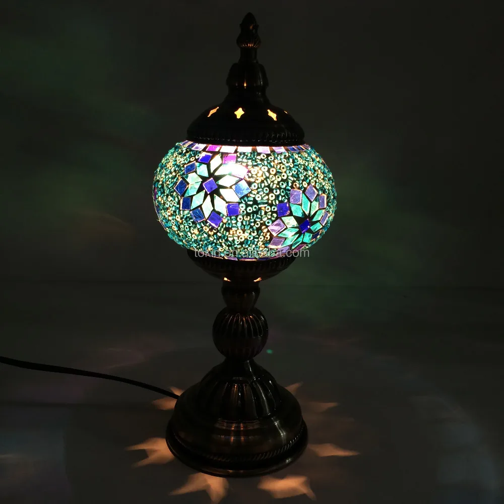 2021 New Design home decorative (TC1M02) Handmade Mosaic Art Turkish table Lamps