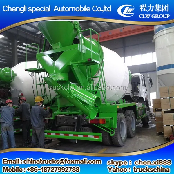 3cubic meter to 6 cubic meter concrete mixer pump truck install PMP hydraulic reducer and pump