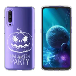 Halloween party pumpkin designs Clear TPU Mobile Phone Case For xiaomi 9 cc9 rpo