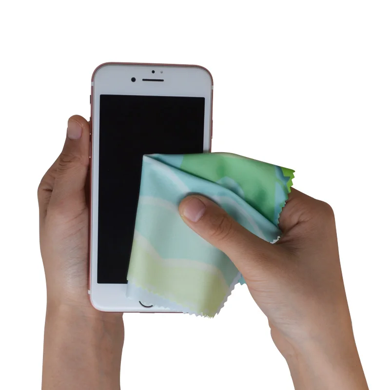 Double Sides OEM Microfiber Cleaning Cloth Cleaner For Eyeglass