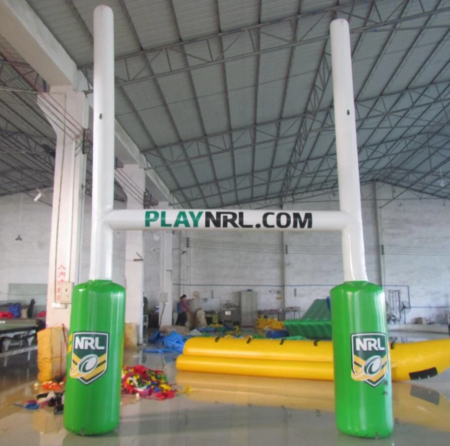 JPF 2021 Hot sale portable inflatable rugby post for sale, air sealed inflatable rugby post with logo