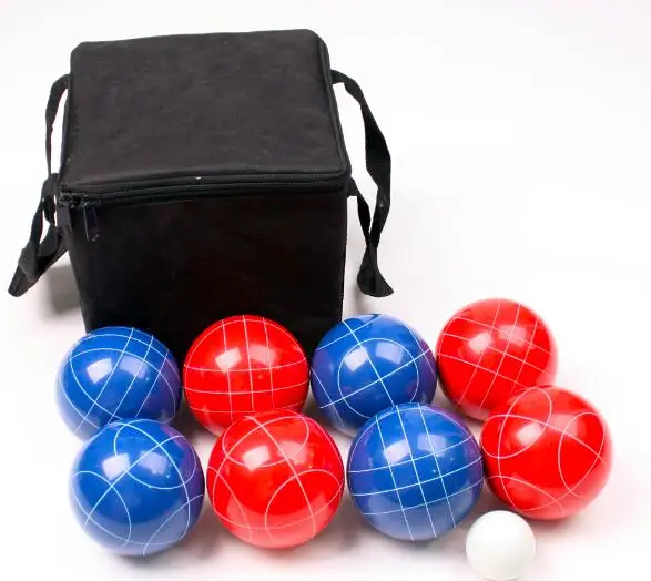 8 balls  resin petanque  boules set with carry bag Lawn bocce ball