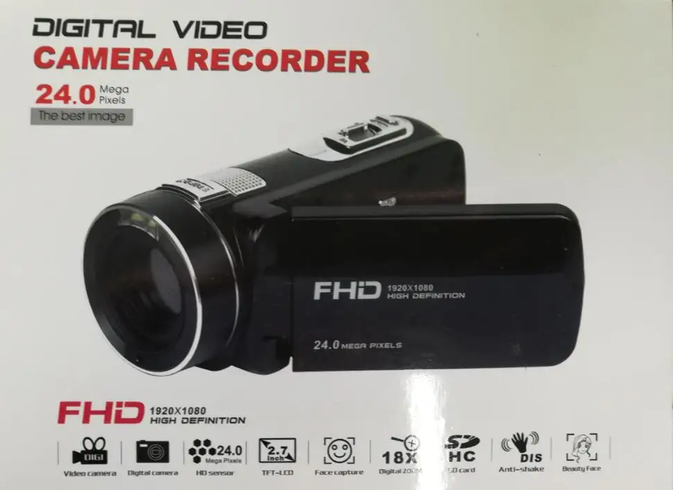 
8X Digital ZOOM 16 MP Image Video VCR HD 1080P Digital Camera Recorder Device 