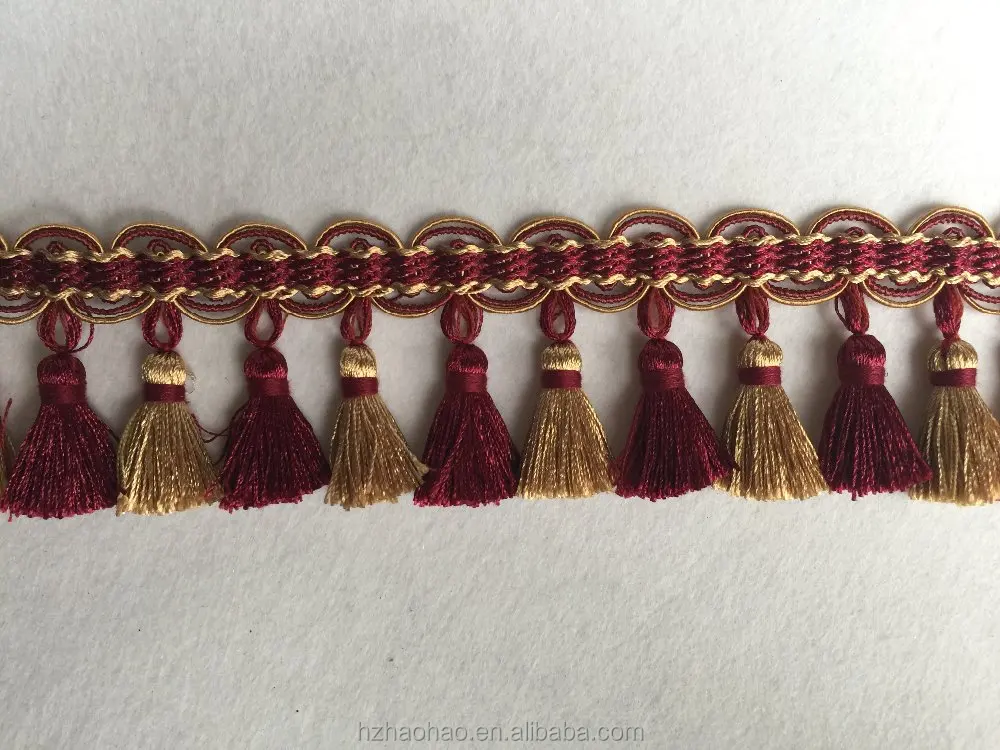 
Wholesale Decorative Curtain Tassel Fringe 