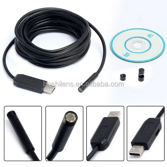 2m cable 7mm 6 LED IP67 waterproof USB 0.3 CMOS Megapixel endoscope camera