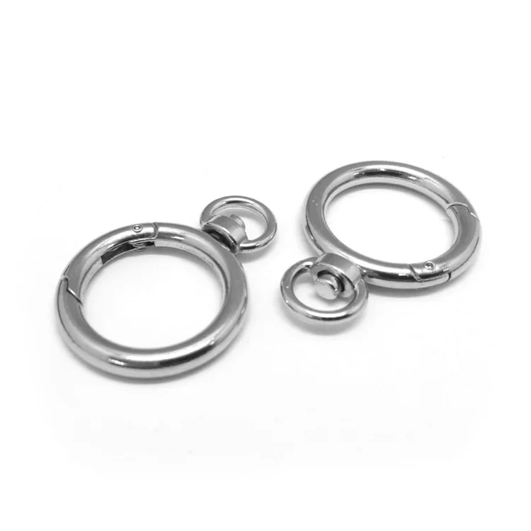 zinc alloy metal round swivel lobster clasp Swivel Snap Hook carabiner for bags