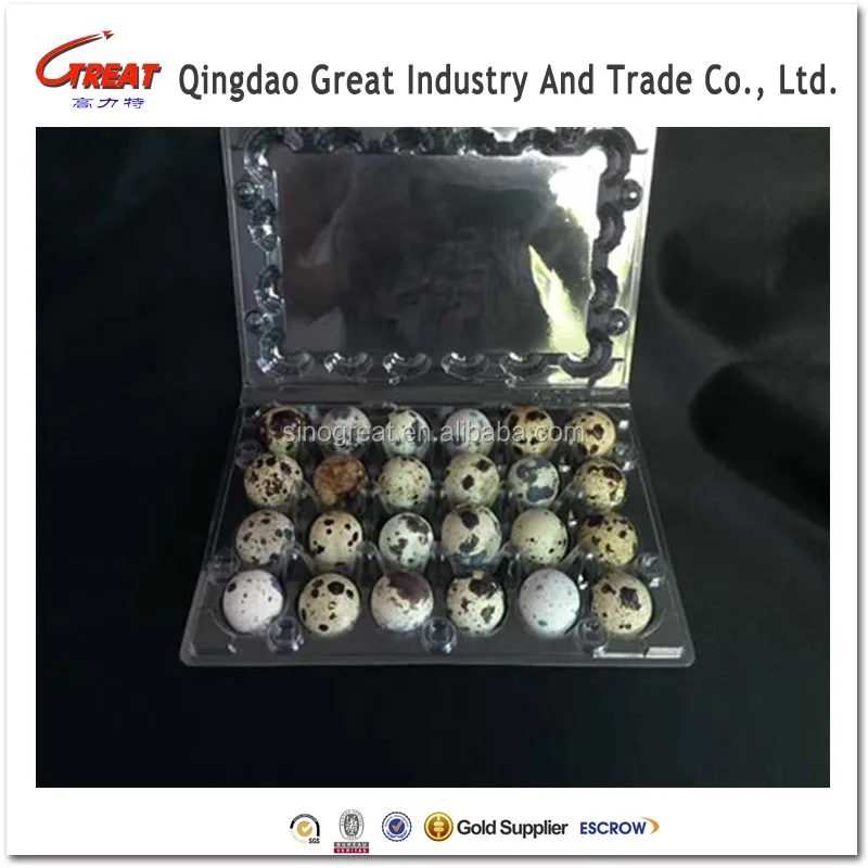Высококачественные одноразовые пластиковые перепеловые яйца tray30
