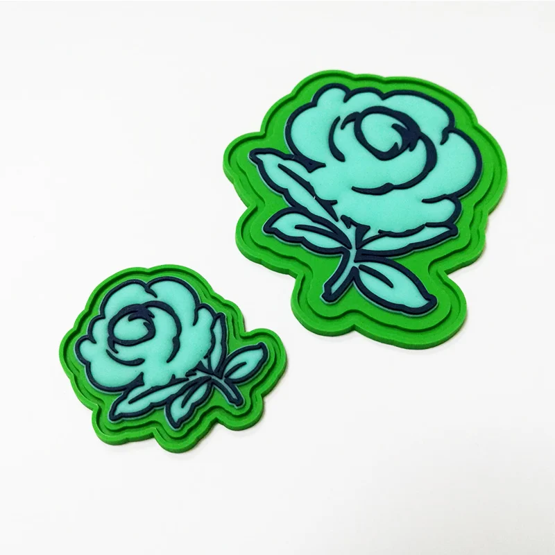 raised logo 3d print rubber clothing label