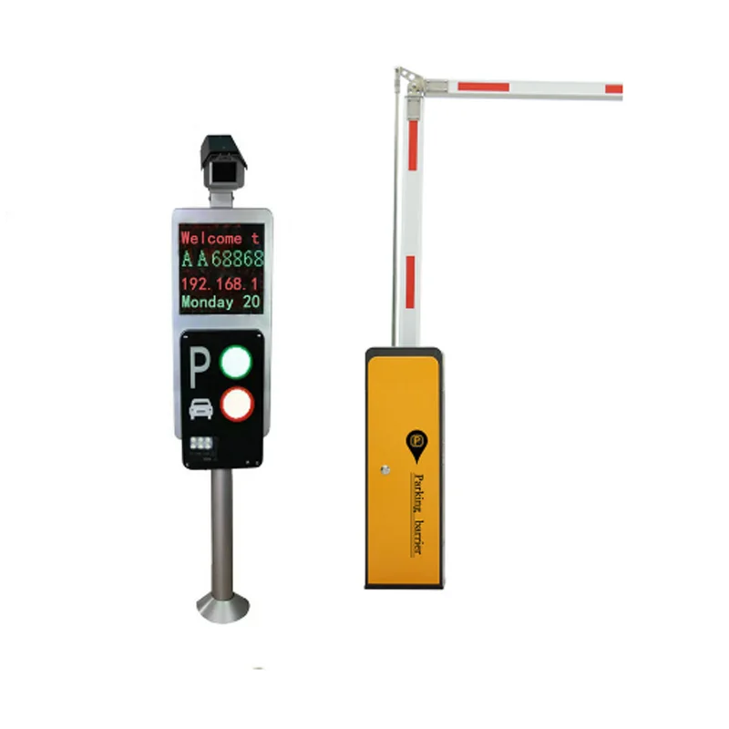 ANPR HD Camara auto number plate recognition price of vehicle parking system software panel system rising bollards