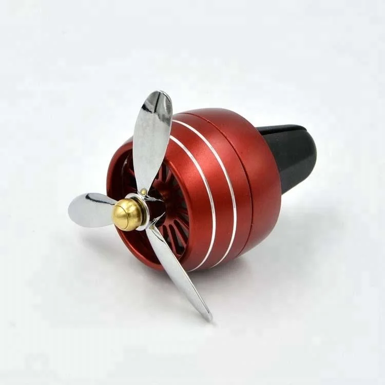 Most popular products propeller car vent diffuser air freshner with colorful LED light