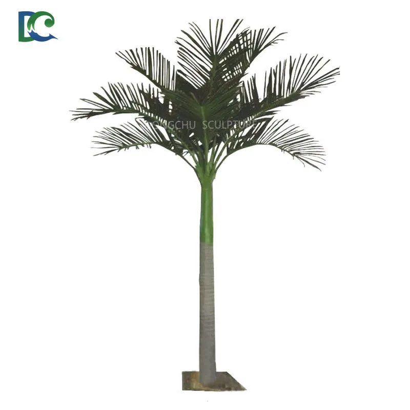 Big UV protected artifical areca catechu tree plastic palm tree plants for outdoor beach decor