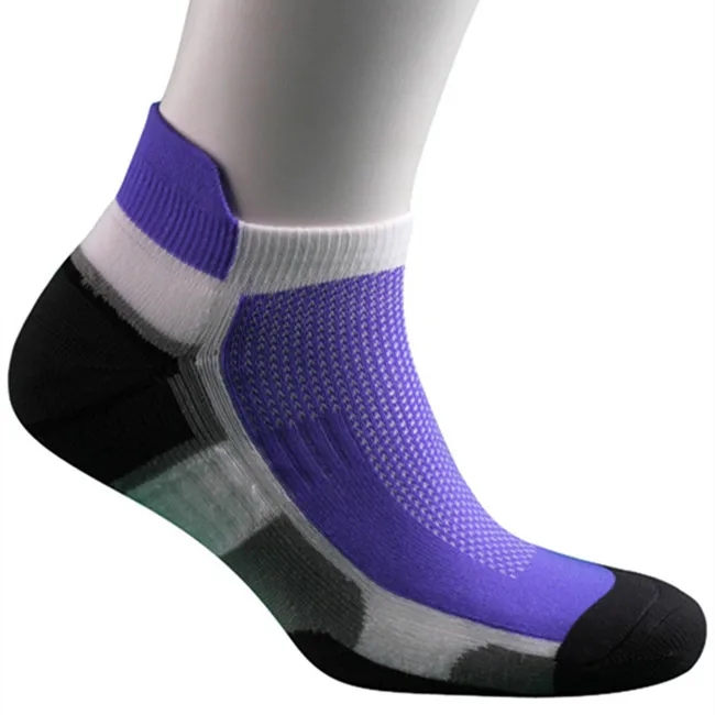 Wholesale New Design Sports Socks 100% Cotton Ankle Socks, Cushion Bottom Mens Soft Cotton Ankle Socks