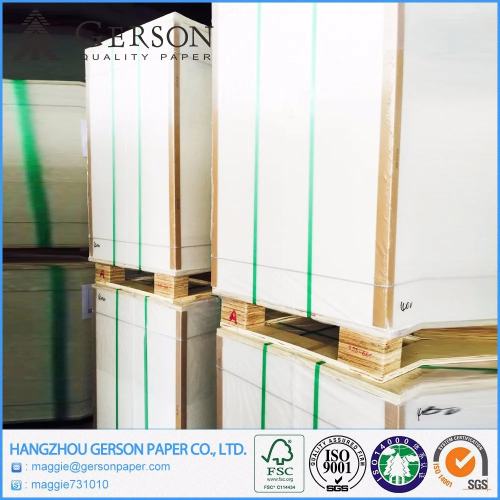 Virgin Wood Pulp Ningbo Fold Paper Board C1S Ivory Board