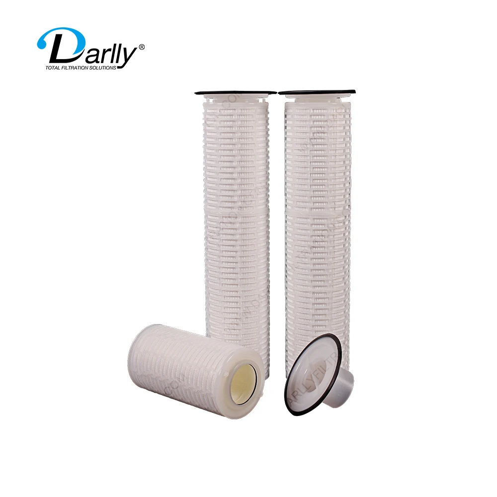 High performance filter media 16'/32' replacement type milk cartridge filter with 177mm/183mm flange for  food and beverage