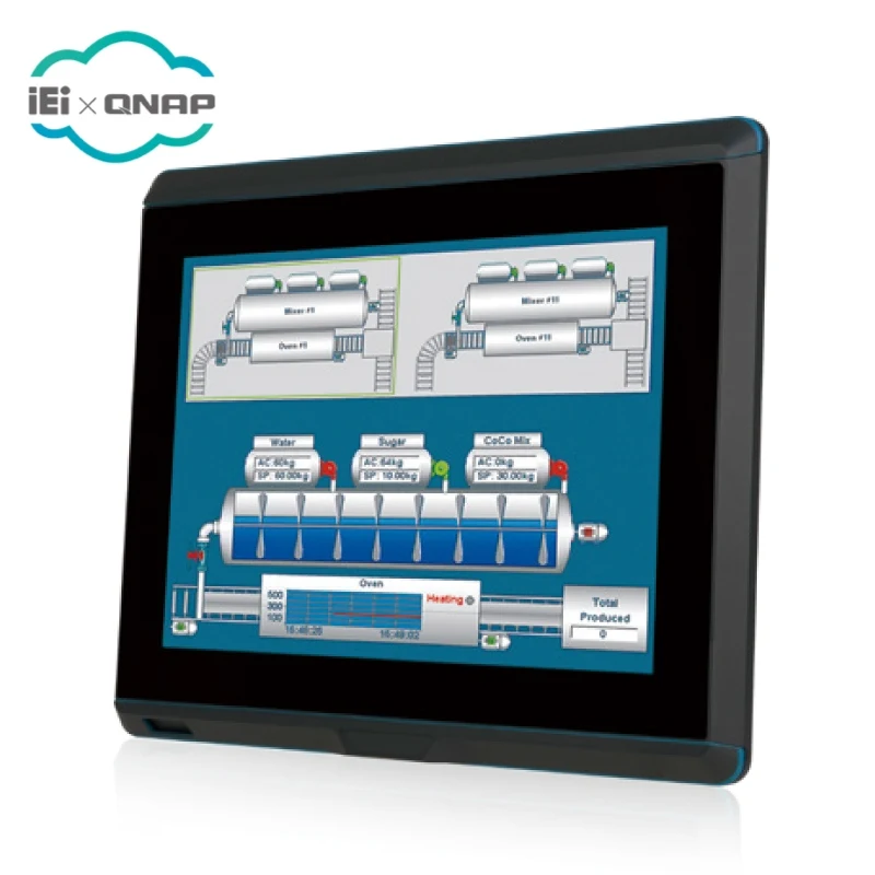 IEI UPC-F12C-C 12,1 дюймов 600cd/m2 панели ПК Mobile Celeron 3955U, модуль Wi-Fi, резистивный сенсорный, 4 г