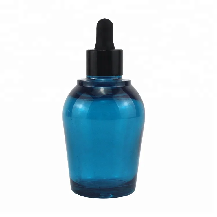 5ml 10ml 30ml Mini Bamboo Black Blue Amber Matt Black Vitamin C Serum oil Bottle