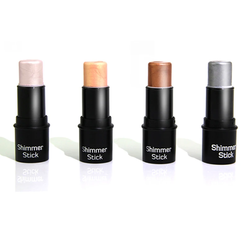 Фирменная торговая марка 3d косметика цветные Румяна для щек без логотипа хайлайтер Мерцающая палочка металлический крем ручка