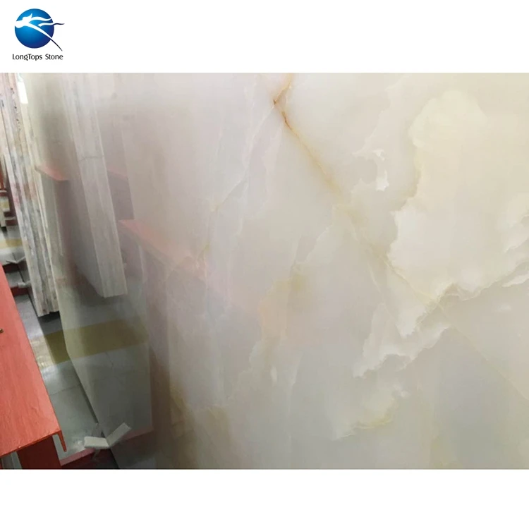 Backlit White Onyx Wall Panels, White Onyx Marble Natural Stone Tile and Slab