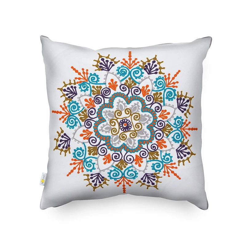 Monad 3d Abstract Anime Painting Craft Embroidery Custom Throw Indian Canvas Adult Body Pillows Covers for Living Room