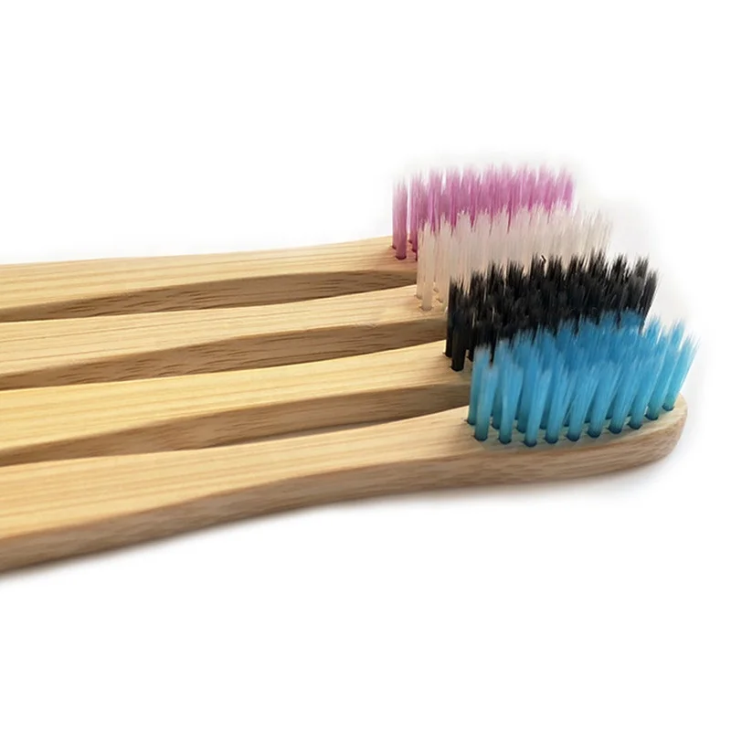 BT8 BPA Free 100% Biodegradable OEM Manufacturer Private Label Logo Organic Eco Custom Bamboo Toothbrush Charcoal