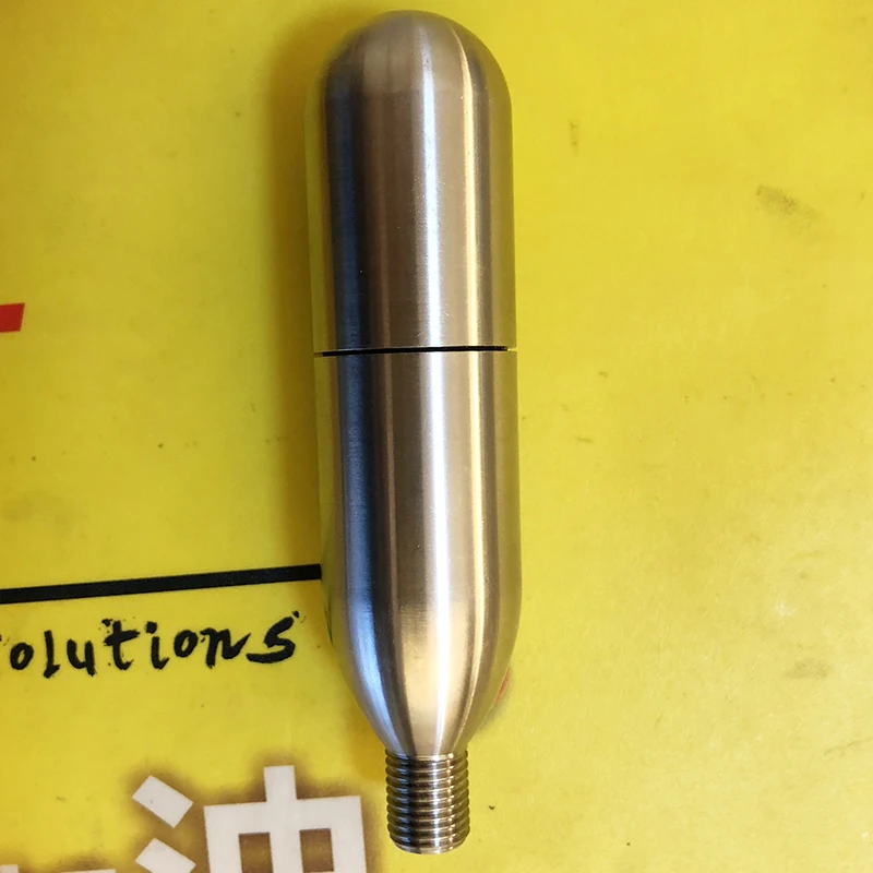 16g co2 refillable cartridge with 3/8-24UNF threaded for beer/tire inflator rechargeable 16g threaded co2 cartridge