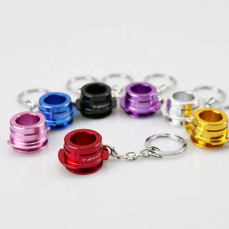 
JDM enthusiast NRG quick release device keychain modification accessories steering wheel key chain 