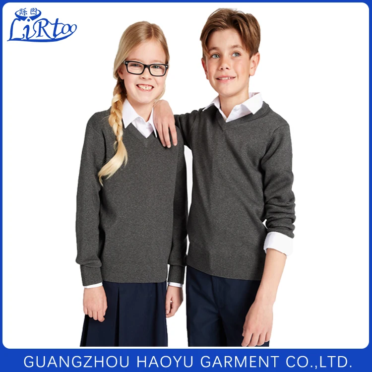 2020 New Style Primary School Uniform Sweater Designs for Boys and Girls