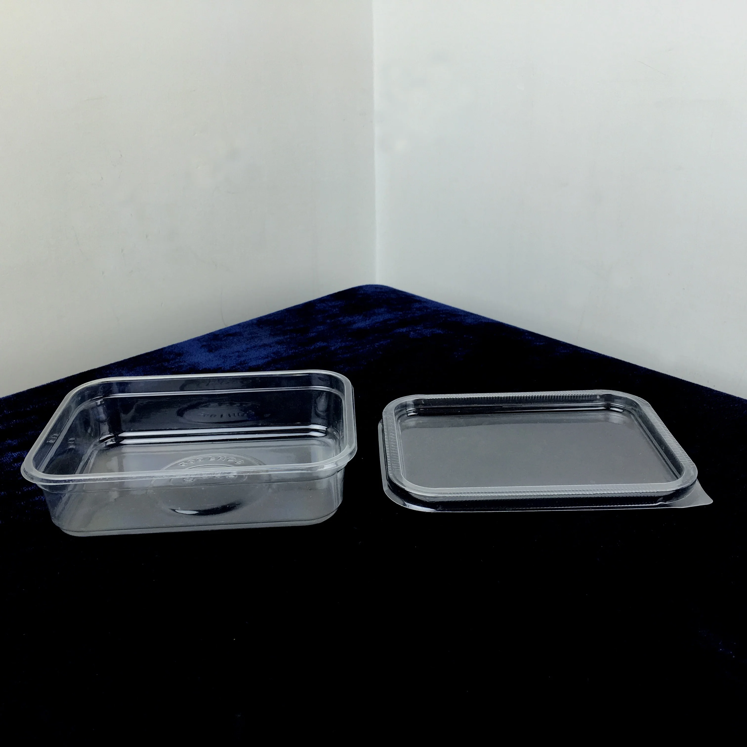
150ml 5oz Disposable Plastic KPS Rectangle Food Deli Container Tub with Cover 